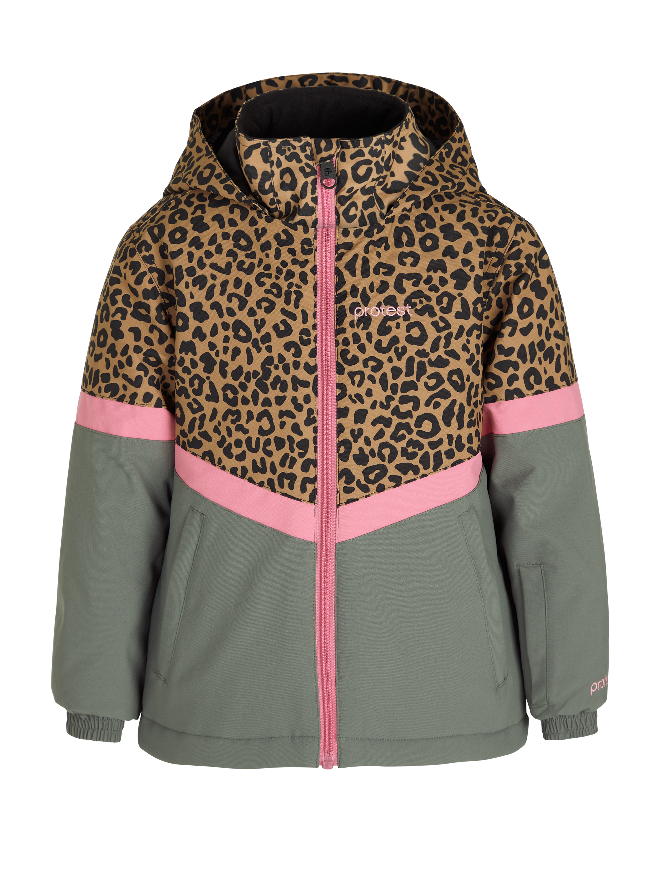 Weerkaatsing salami meisje Protest Prtlilly td Leopard ski jacket Fudgecamel | PROTEST United States