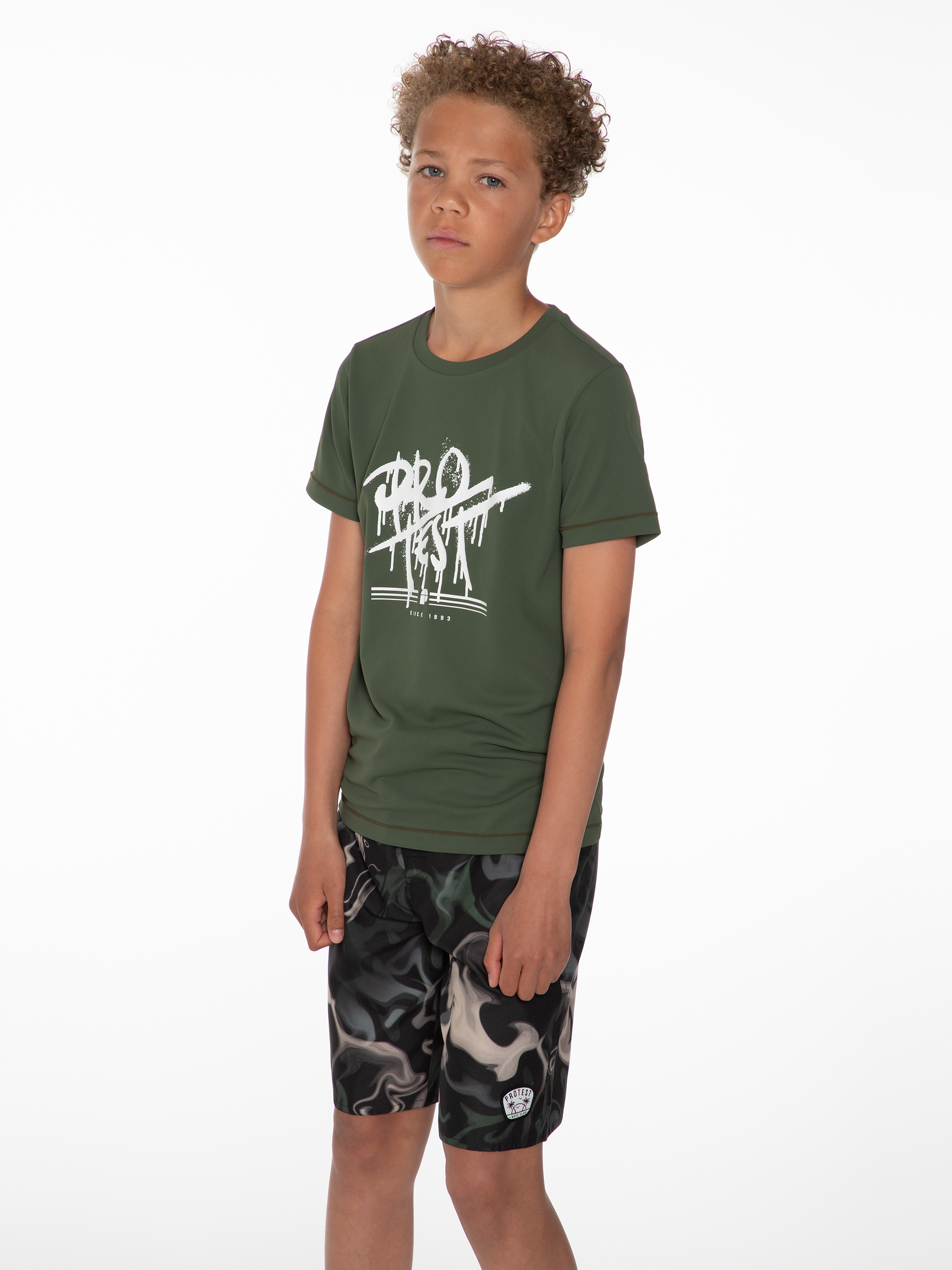 Protest Hyde jr Surf T-shirt Spruce | PROTEST States