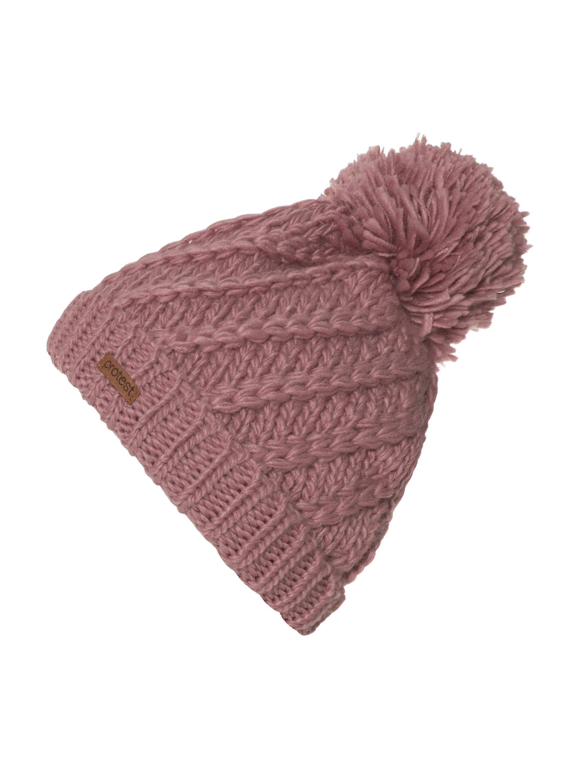 Protest Paisley 21 Beanie with pom Pink Tulip | PROTEST United States